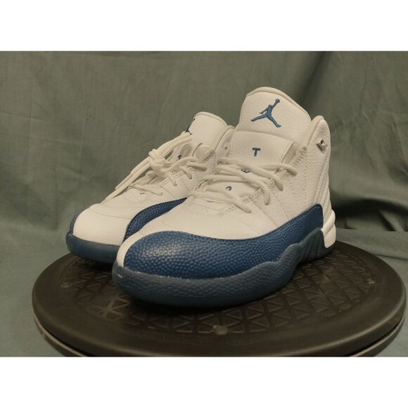 Jordan 12 Retro (PS) Sneakers White French Blue Size 2Y BRAND NEW NO BOX! - Picture 4 of 11